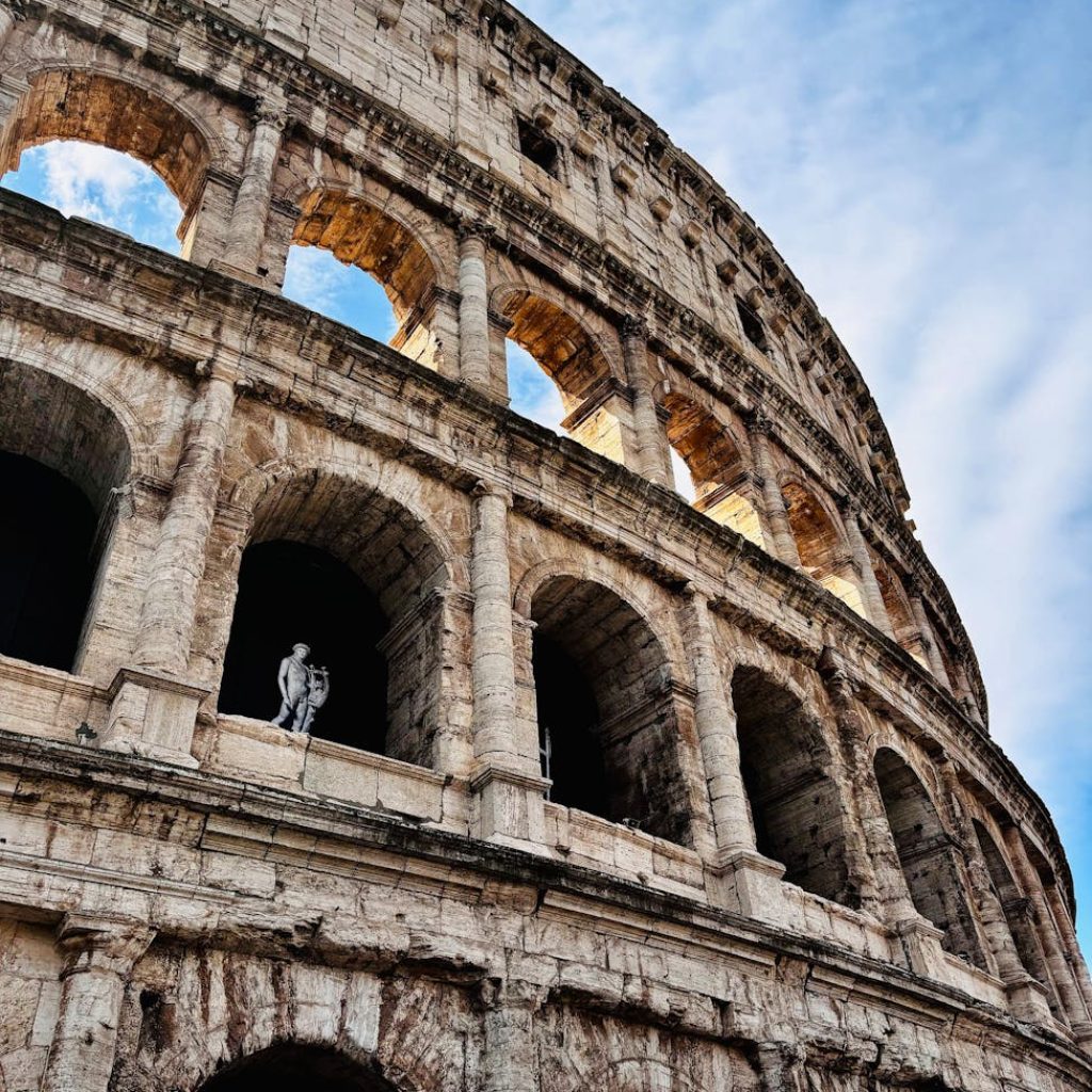 view of the colosseum