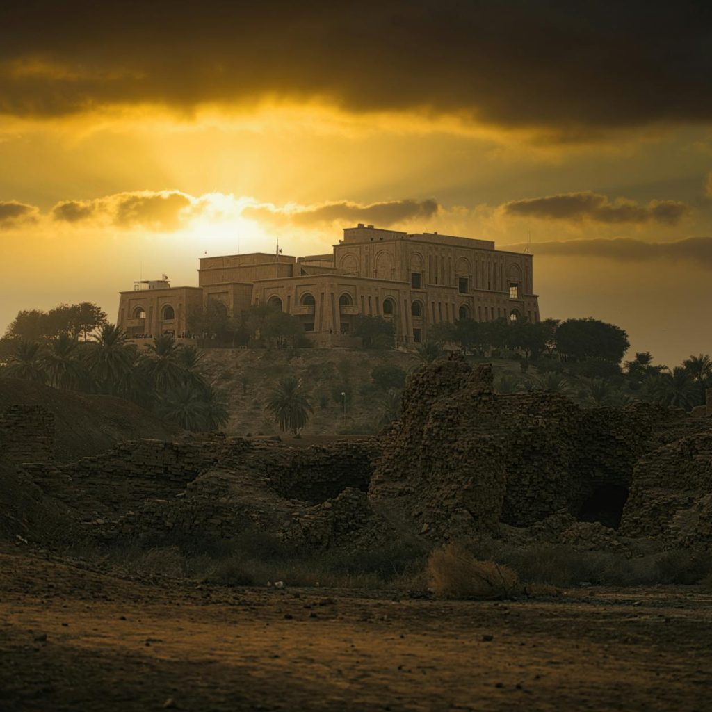 saddam hussein palace in babylon iraq