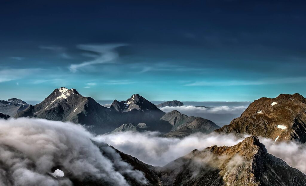 misty mountains